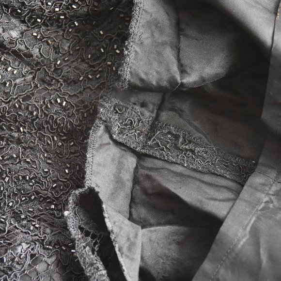 Black Beaded Lace Prom Formal Dress, ~ Jovani New York~ Size 4 - Picture 10 of 11